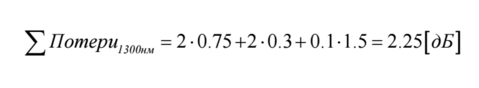 Бюджет затухания волоконно-оптической линии - потери