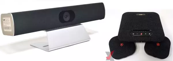 VoiceXpert VXV-320-KIT3 - система видеоконференций для средней конференц-комнаты (видеобар VXV-320-UMS + спикерфон VXA-211-W)