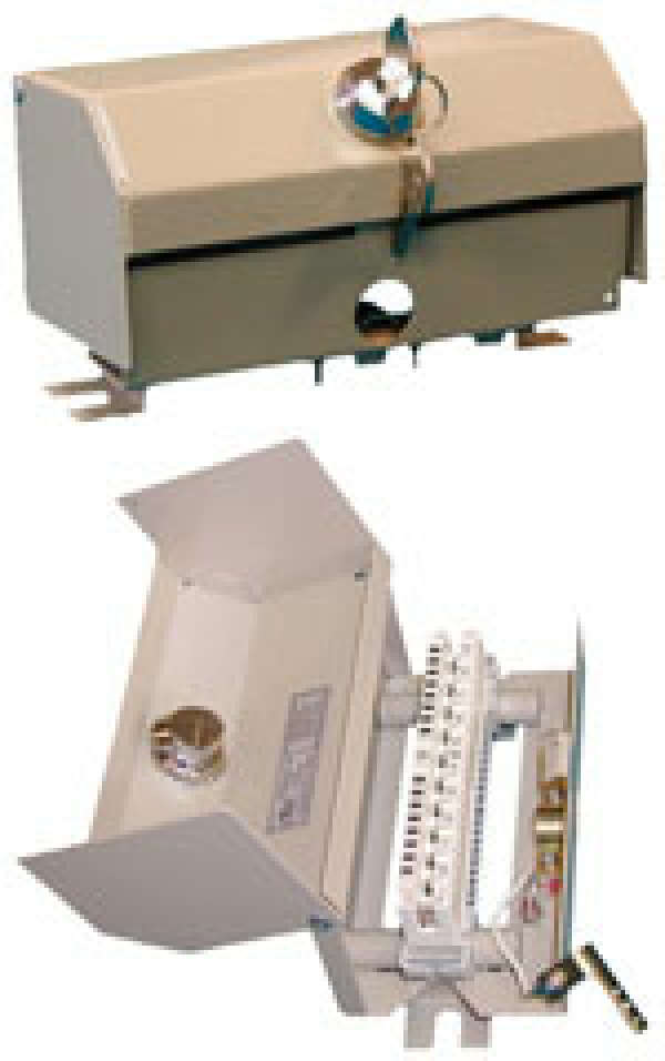 ССКТБ ТОМАСС КРТ-10М-04 - коробка распределительная телефонная модернизированная, с шасси, замком, ключом, и плинтом LSA PROFIL 2/10